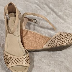 Open toe wedges
